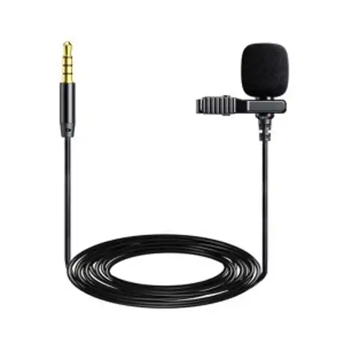 Jmary MC-R1 Lavalier Microphone Phone Laptop Recording Interview Lavalier Mic 3.5mm Mini Microphone Clip On for Clear Audio